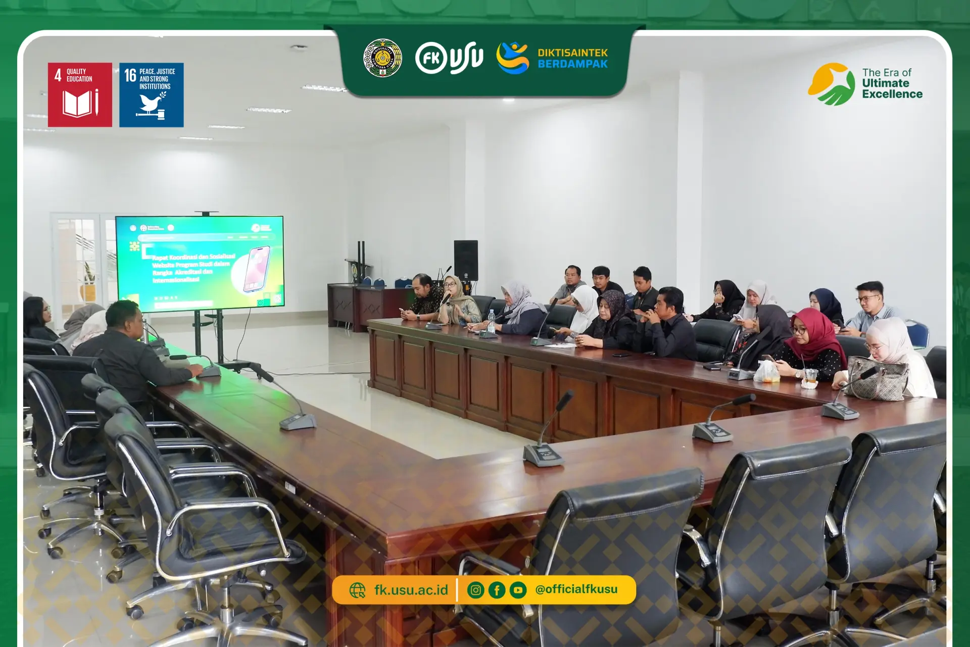 Dorong Akreditasi dan Internasionalisasi, Fakultas Kedokteran USU Gelar Sosialisasi ke Admin Website Program Studi